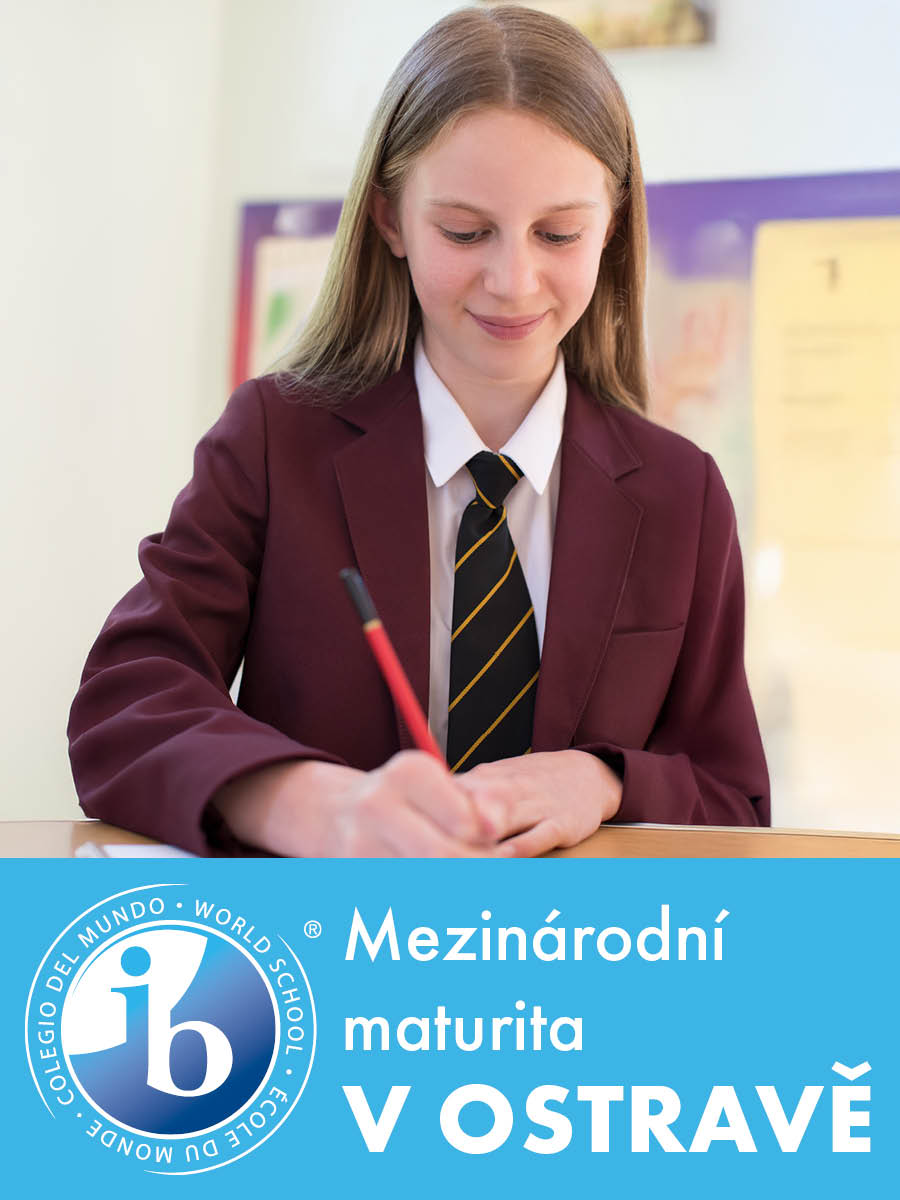 Studentka PRIGO a grafika mezinárodní maturity IB v Ostravě